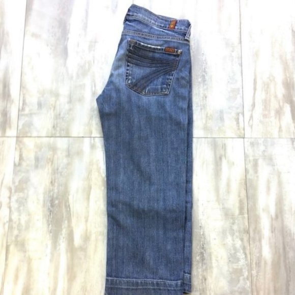 7 For All Mankind Crop Dojo Jean 28 - Picture 2 of 8